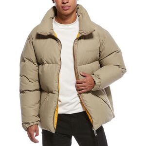 Khrisjoy Mens  Oversized Bomber Jacket, Tan